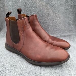 Men's Johnston & Murphy Henrick Chelsea Boot Brown Slip On 9.5 M